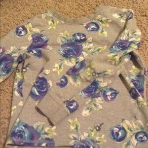 floral print shirt (gray)